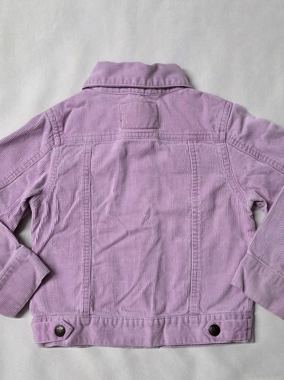 Girl's 5 OshKosh B'Gosh Lavender Corduroy Snap Button Pockets Jacket